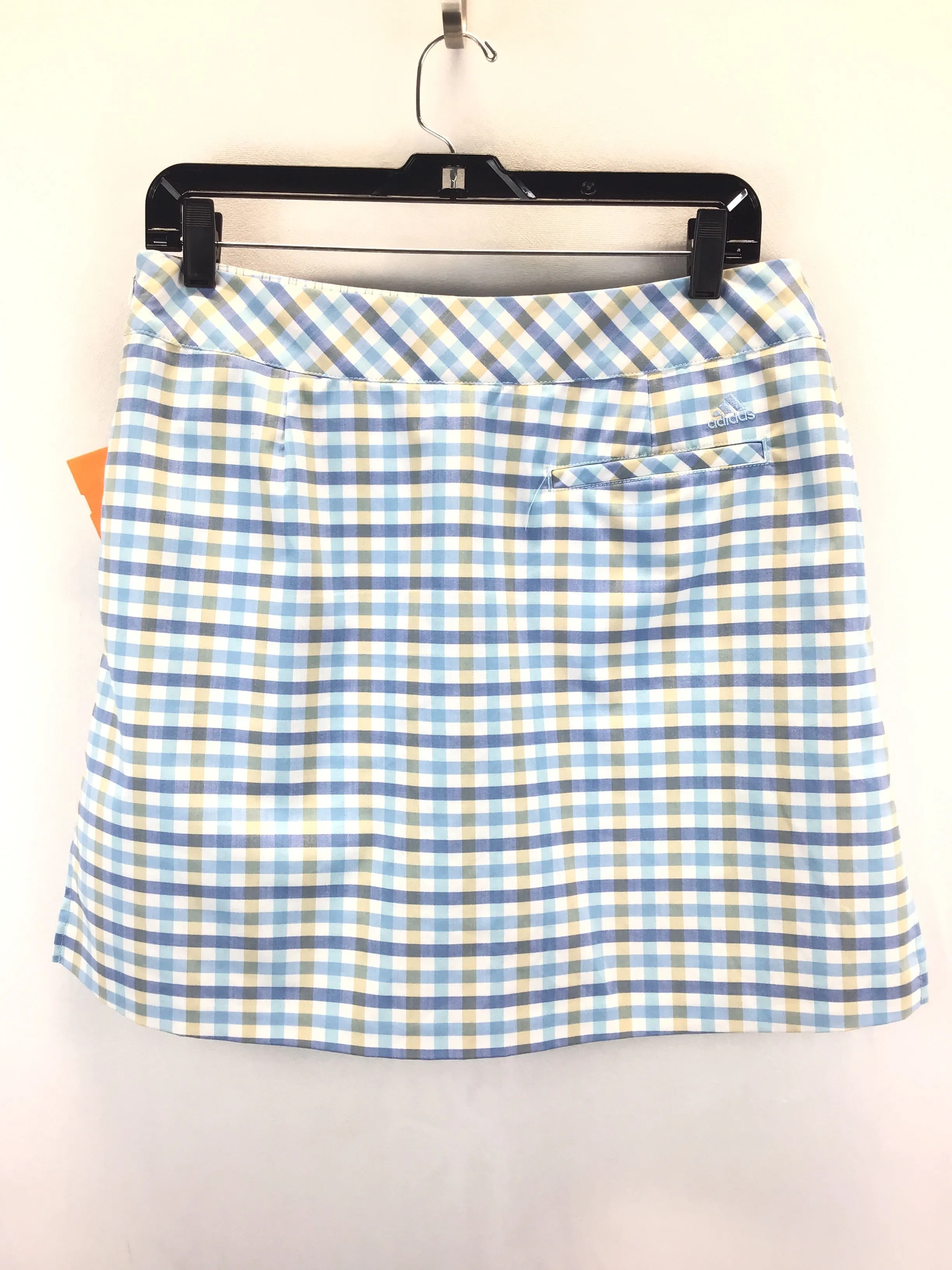 Skirt Midi By Adidas In Blue & White, Size: 8