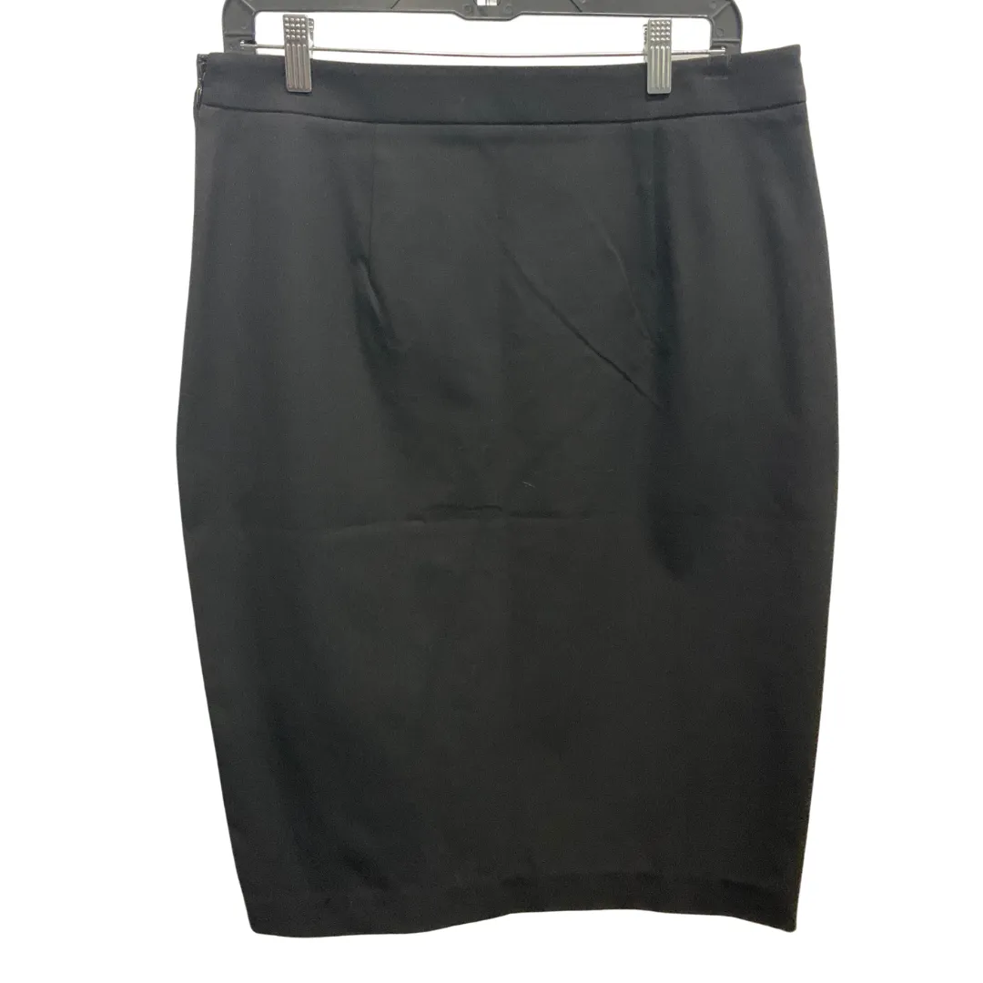 Skirt Midi By Banana Republic In Black, Size: 10