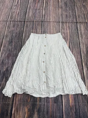 Skirt Midi By Clothes Mentor In White, Size: Xs