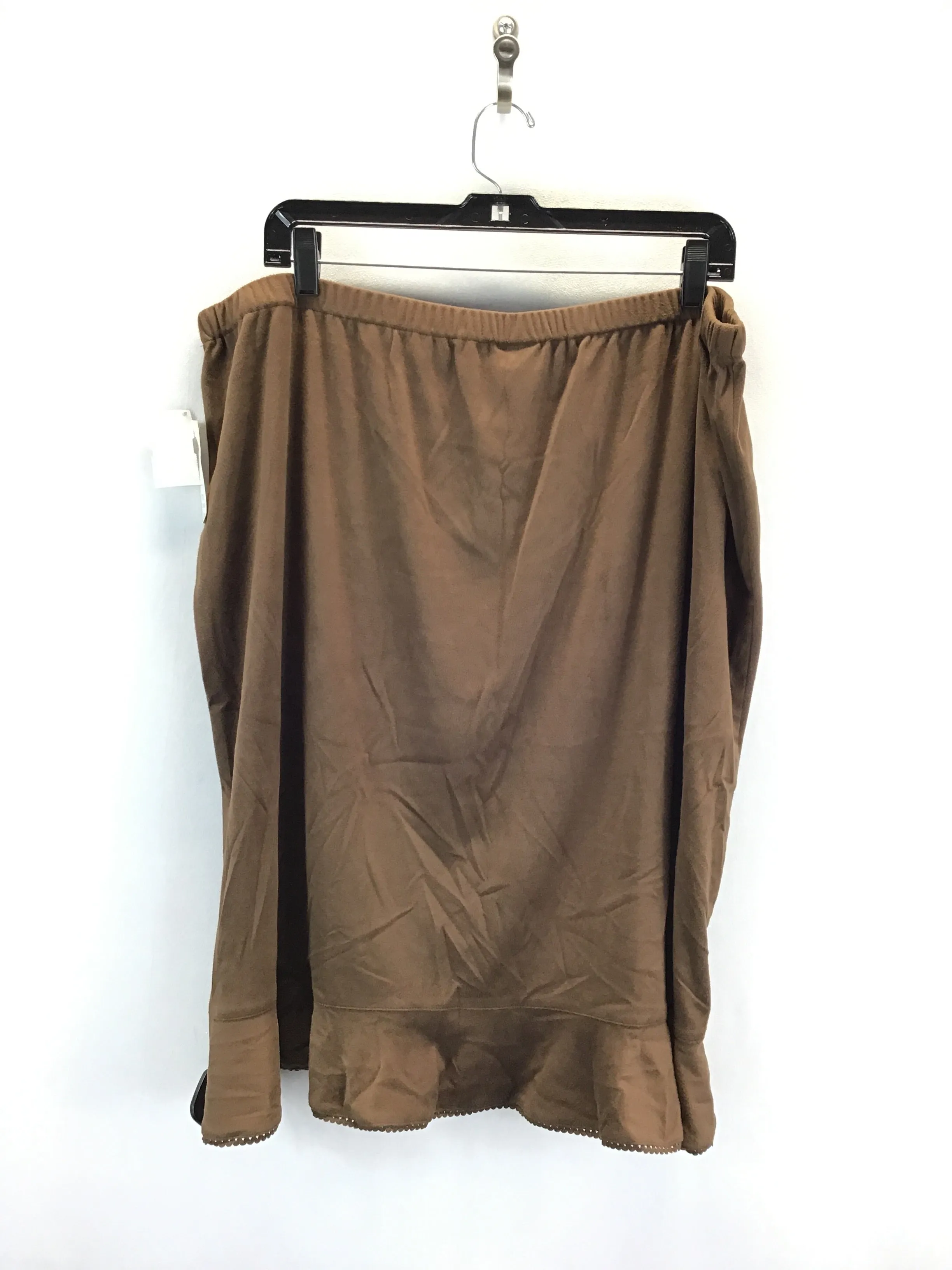 Skirt Midi By Emme In Brown, Size: 24