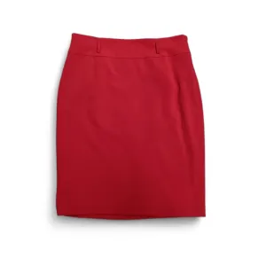 Skirt Midi By Evan-picone In Red, Size: 12l