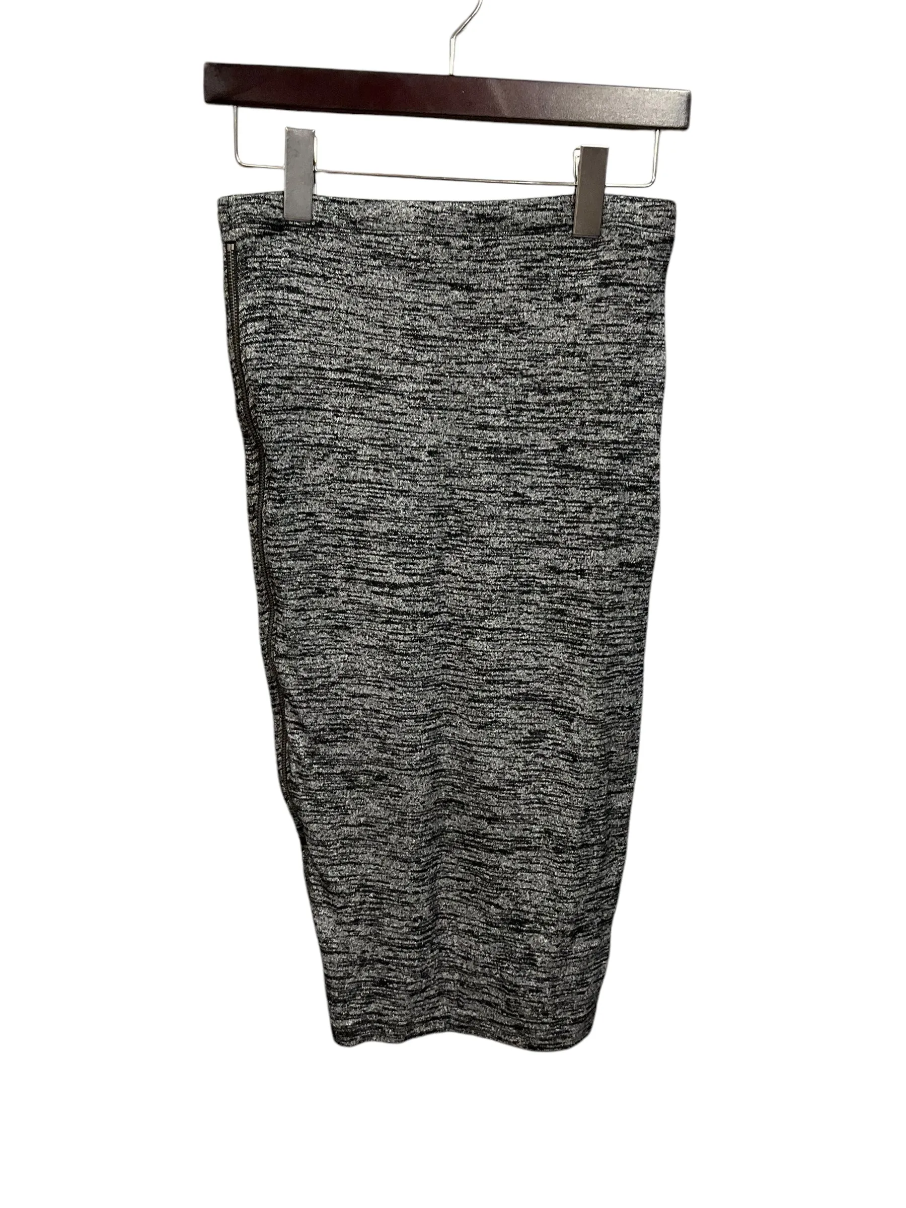 Skirt Midi By Express In Grey, Size: S