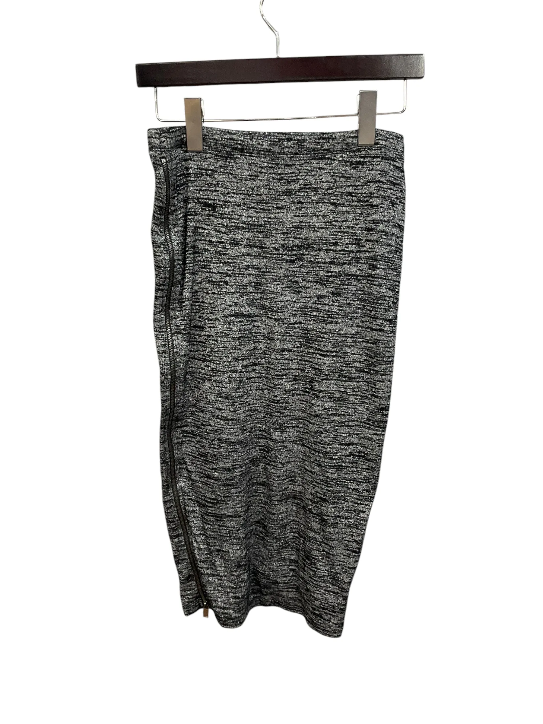 Skirt Midi By Express In Grey, Size: S