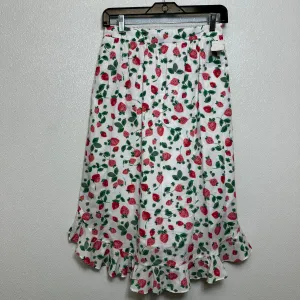 Skirt Midi By J Crew O In Strawberry, Size: S