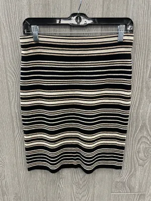 Skirt Midi By Loft In Striped Pattern, Size: 4