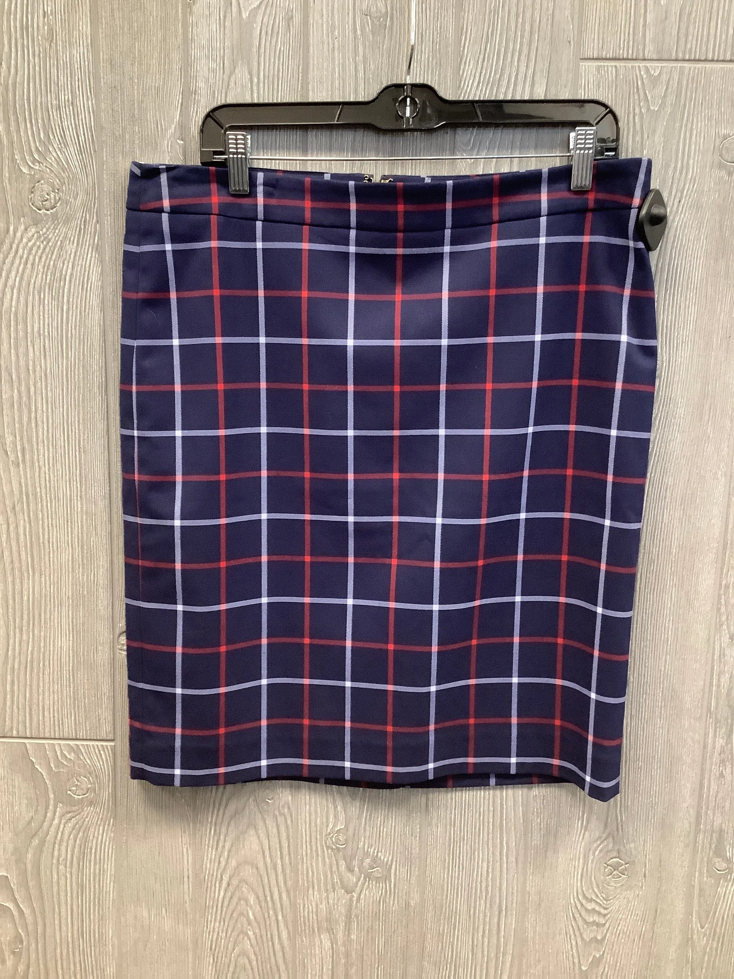 Skirt Midi By Tommy Hilfiger In Plaid Pattern, Size: 12