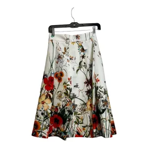 Skirt Midi By Zara In Floral, Size: Xs