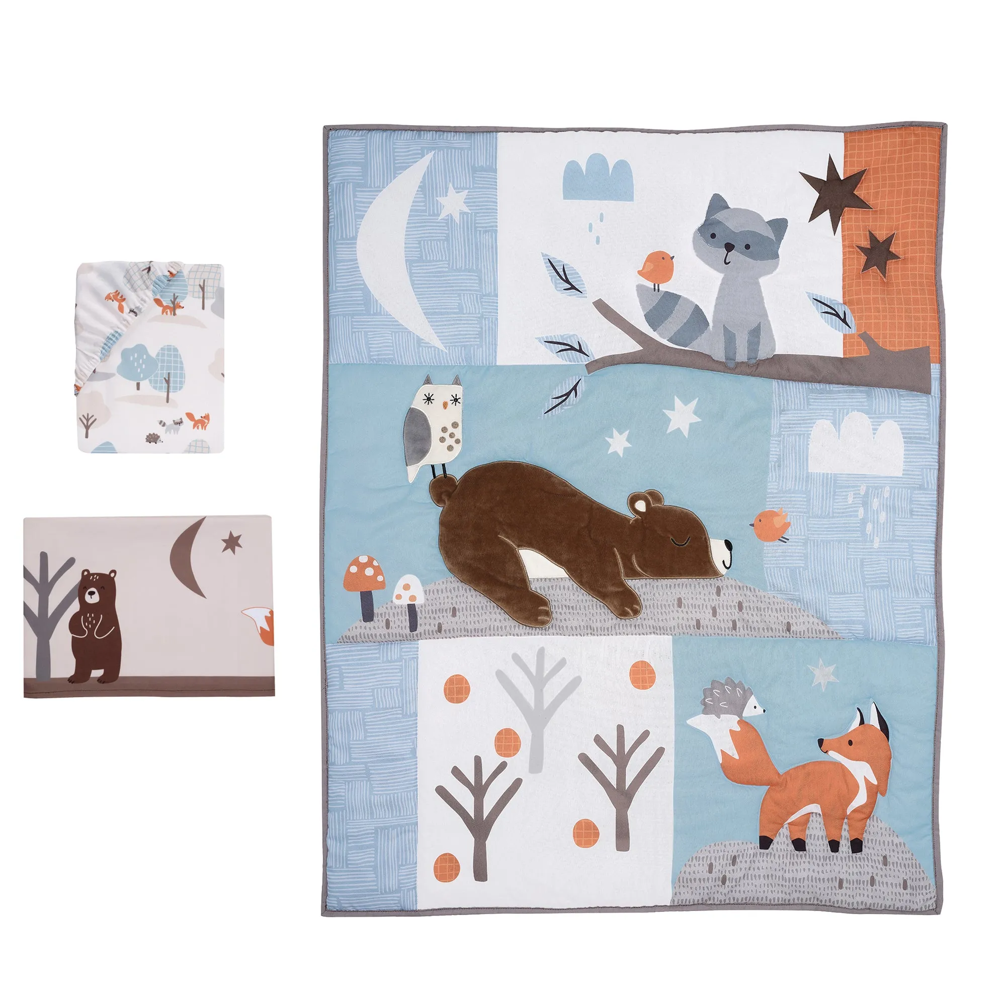 Sleepytime Bear 3-Piece Crib Bedding Set