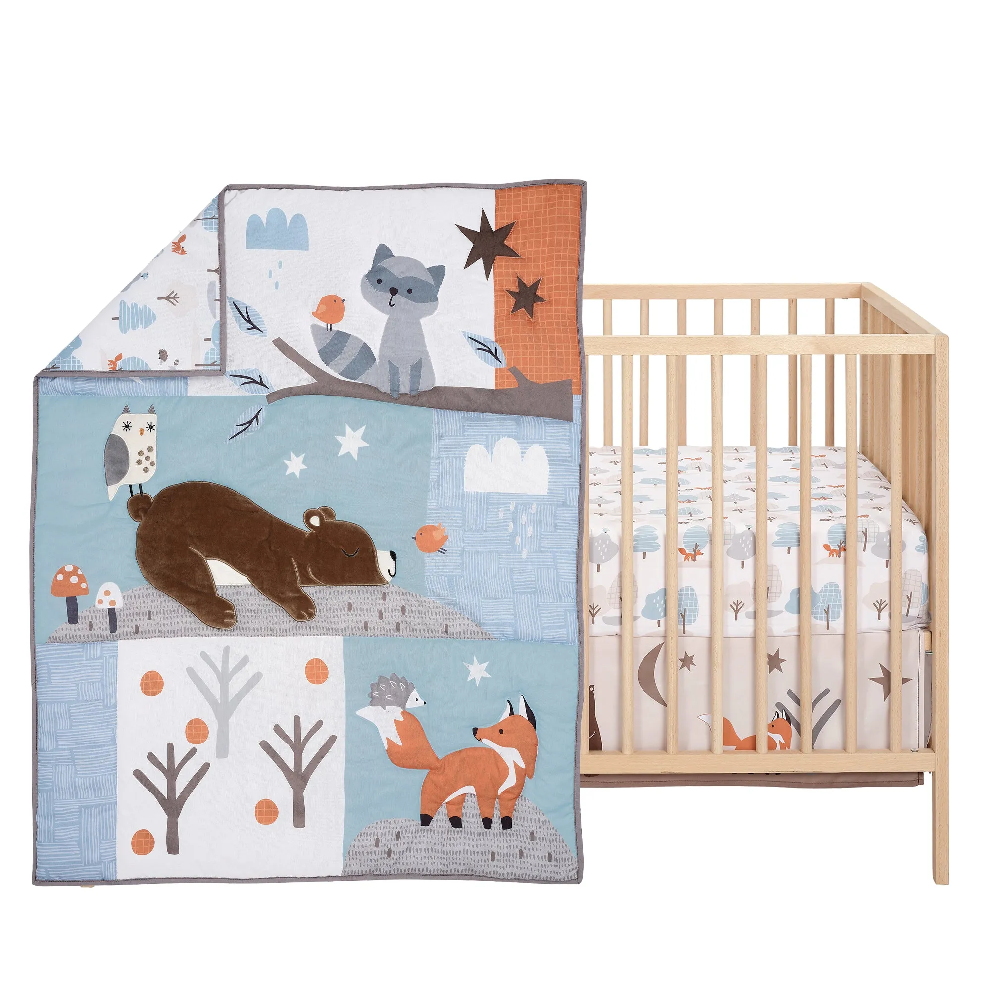 Sleepytime Bear 3-Piece Crib Bedding Set