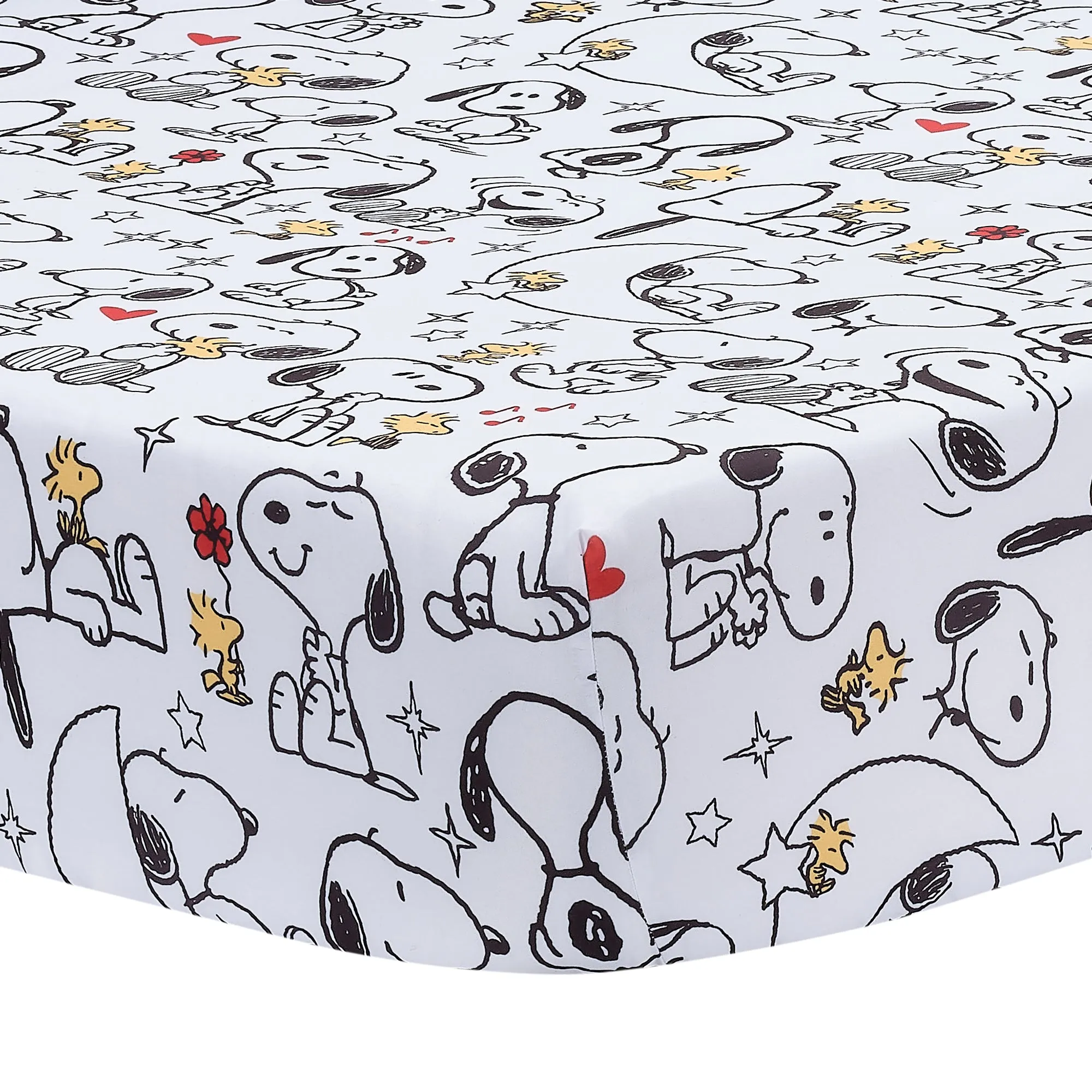 Snoopy Love 3-Piece Crib Bedding Set