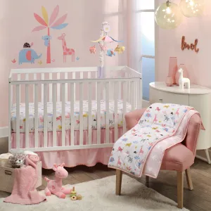 Snuggle Jungle 3-Piece Crib Bedding Set