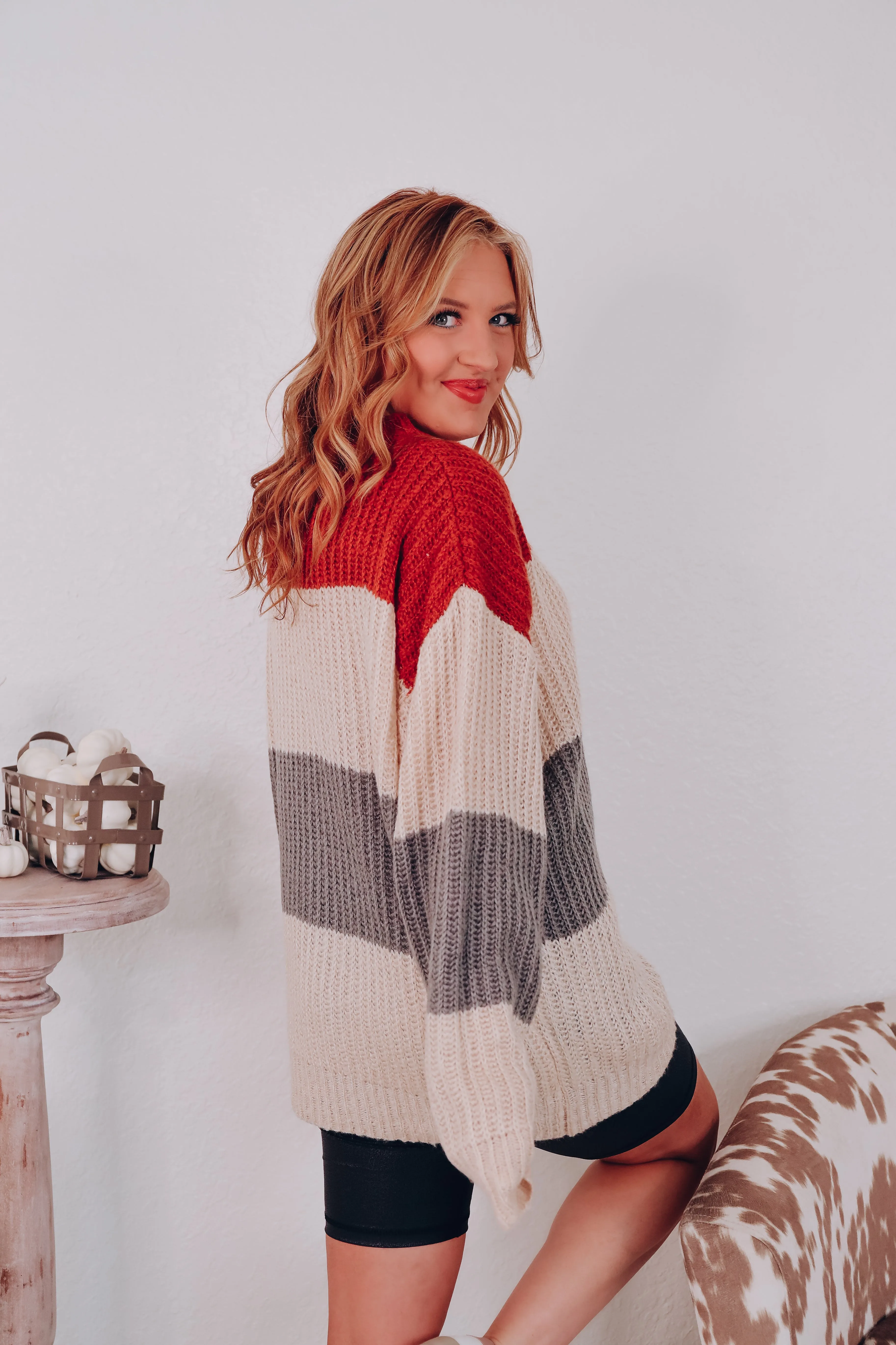 Soft And Cozy Color Block Sweater