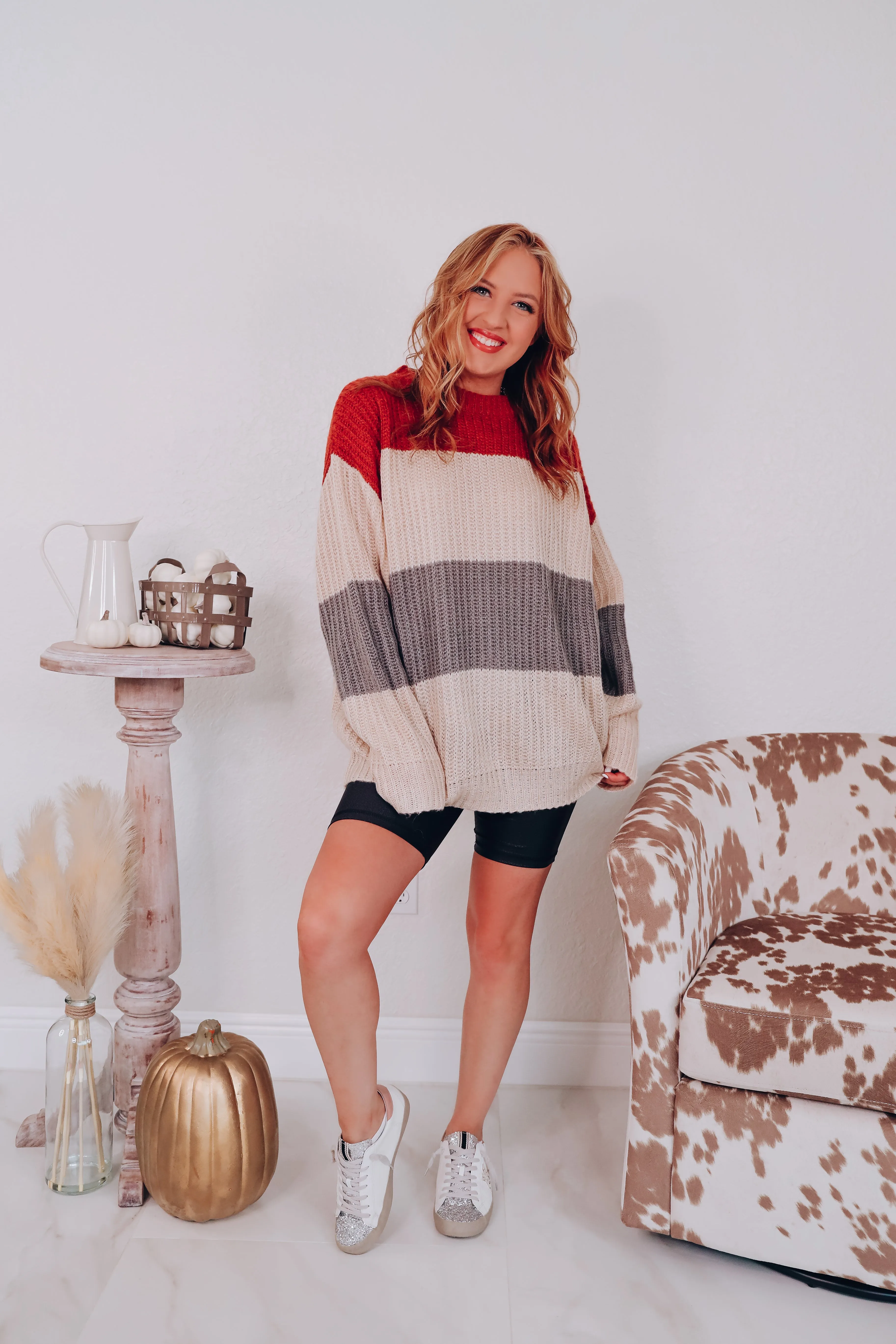 Soft And Cozy Color Block Sweater