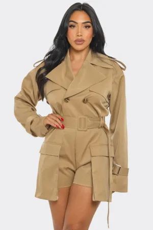 Sophisticated Utility Romper