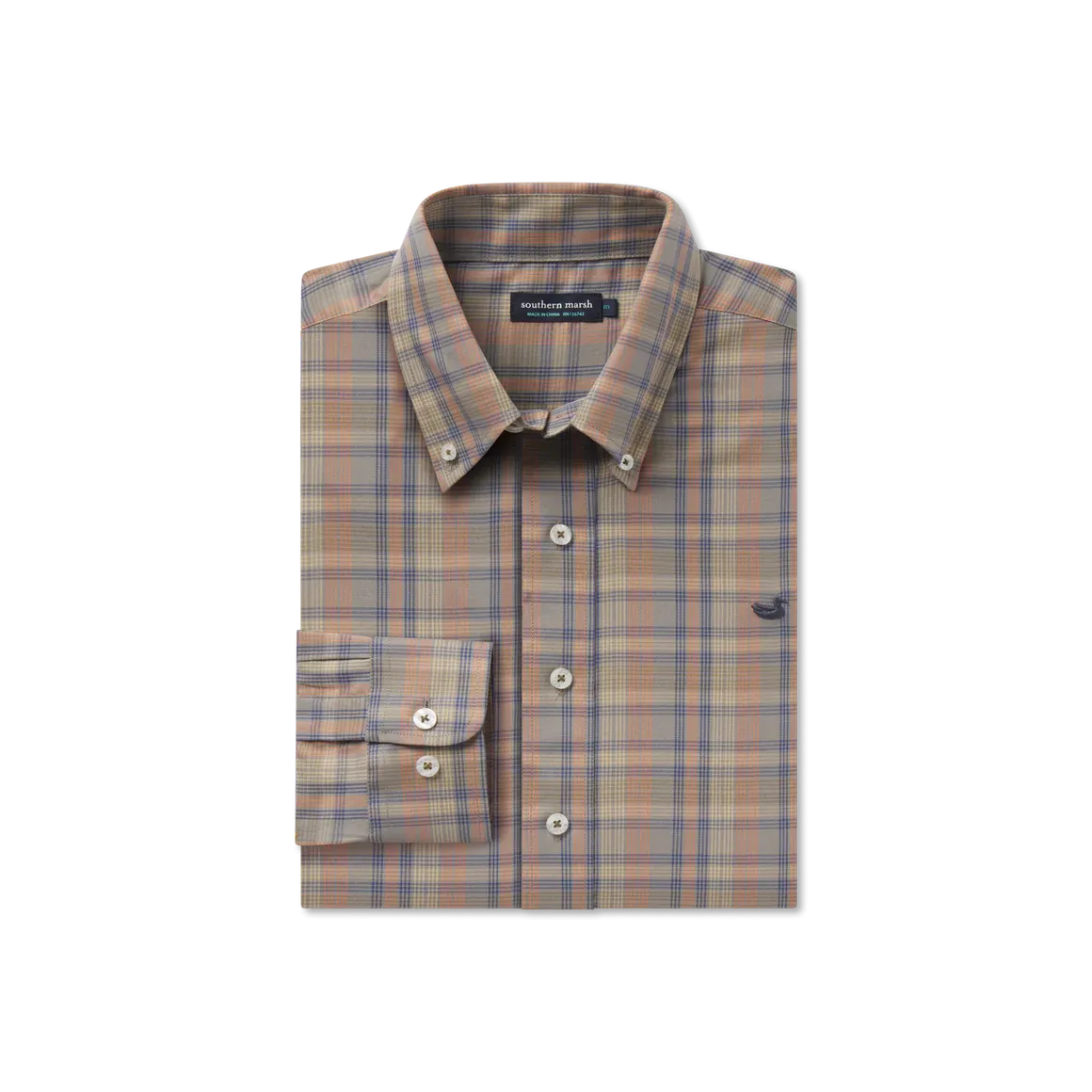 Southern Marsh Benton Grid Dress Shirt