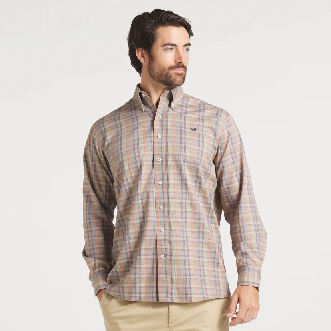 Southern Marsh Benton Grid Dress Shirt