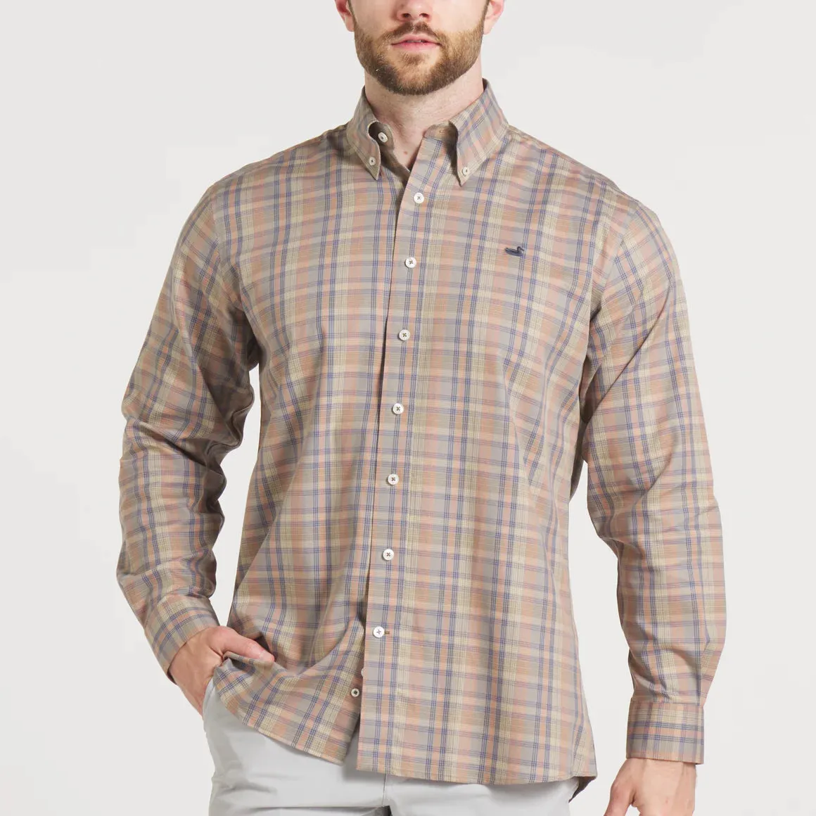 Southern Marsh Benton Grid Dress Shirt