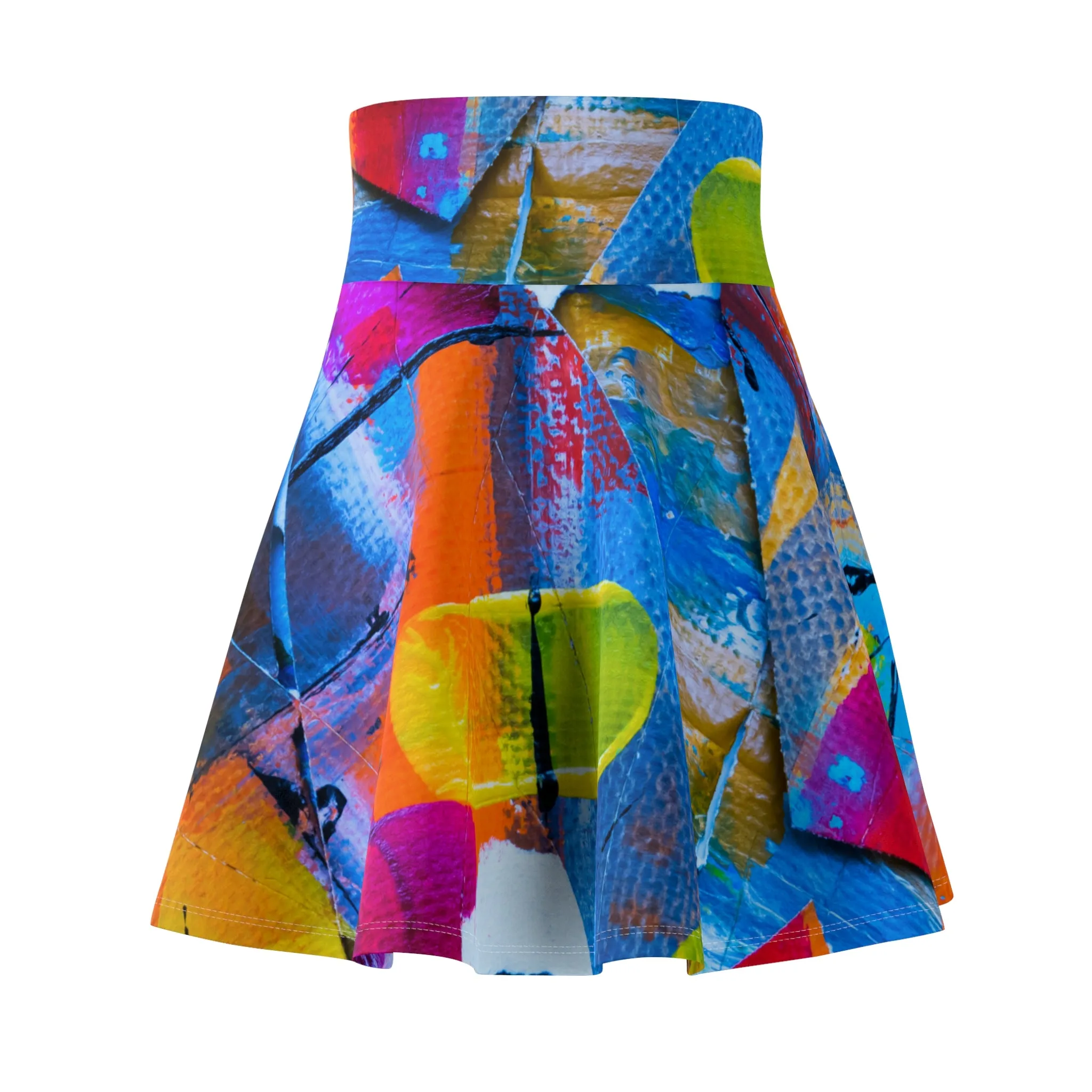 Square Colors - Inovax Woman's Skater Skirt