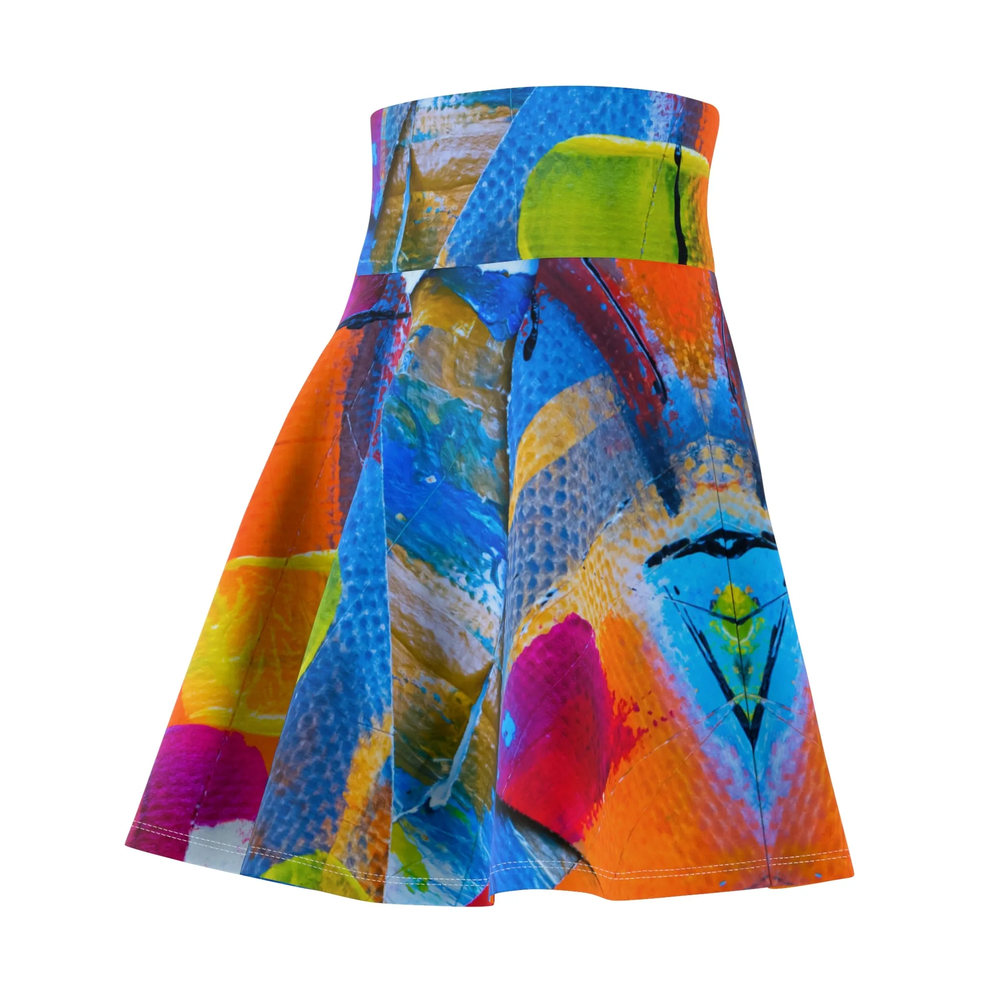 Square Colors - Inovax Woman's Skater Skirt