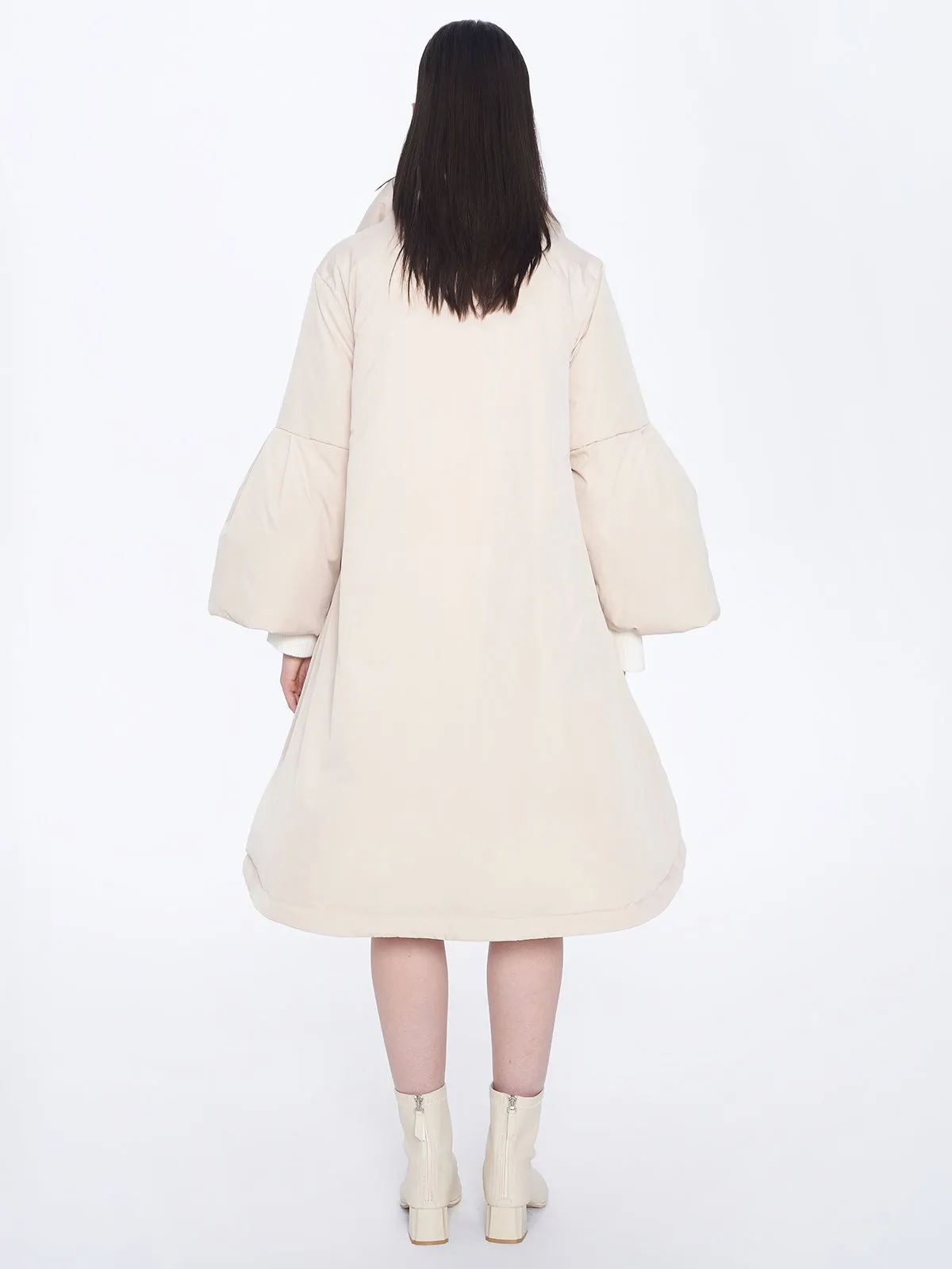 Stand Collar Oversized Down Coat