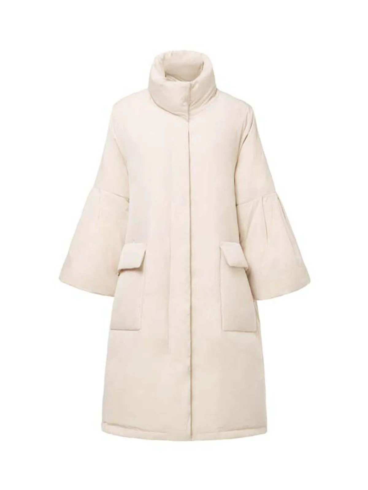 Stand Collar Oversized Down Coat