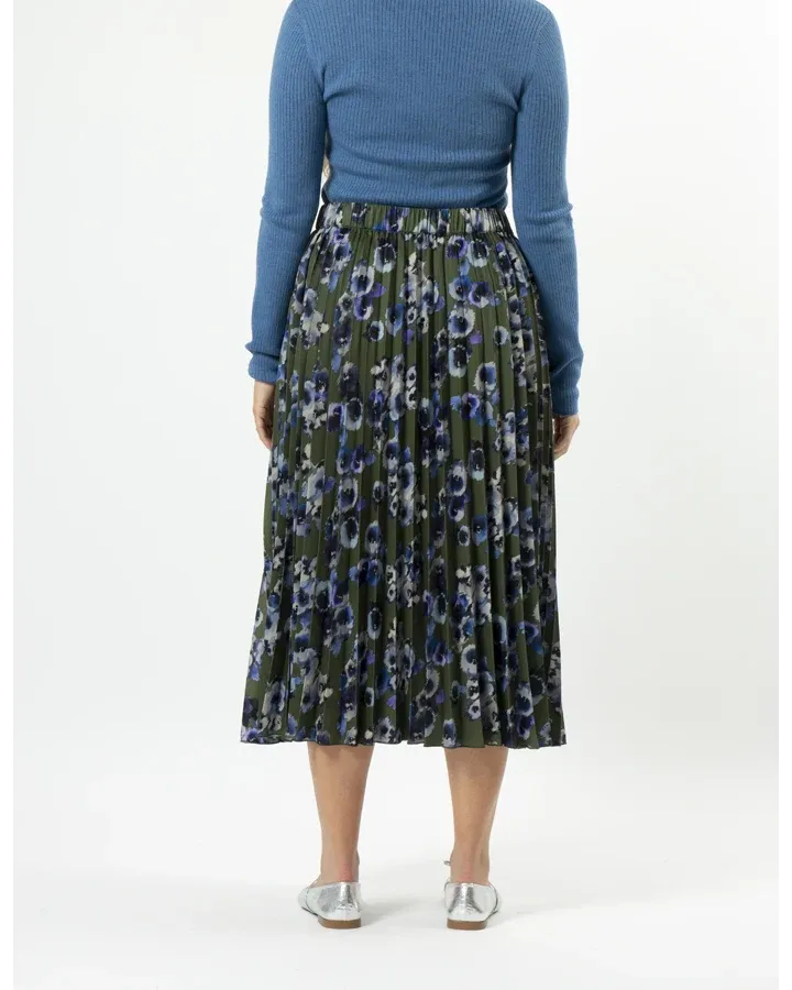 Stella and Gemma Brigette Blurred Blooms Lime Skirt