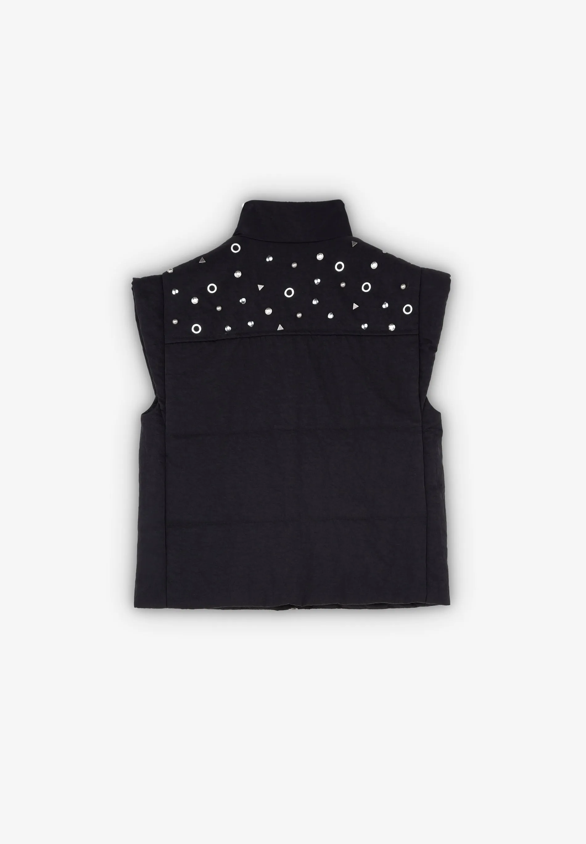 STUDDED POCKET GILET