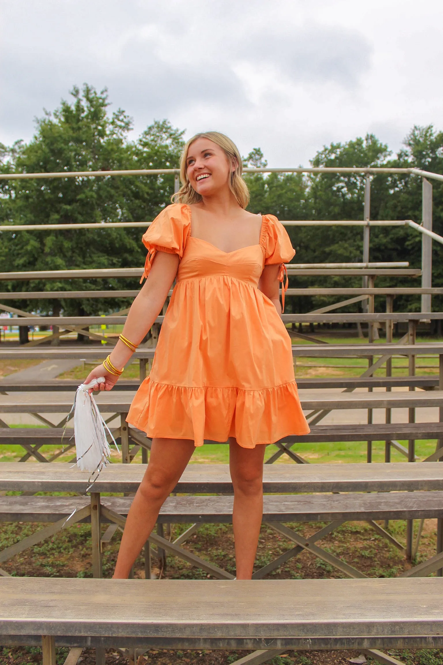 Summer Sun Babydoll Dress- Orange