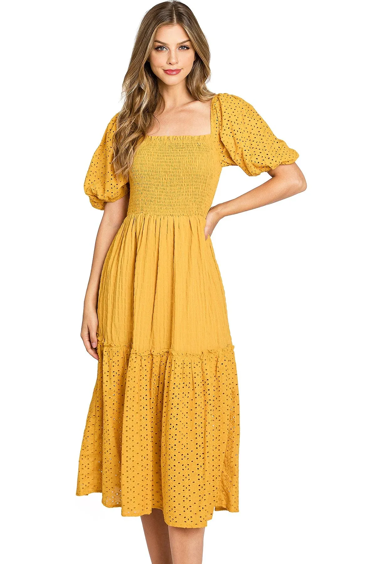 Sunlit Midi Dress