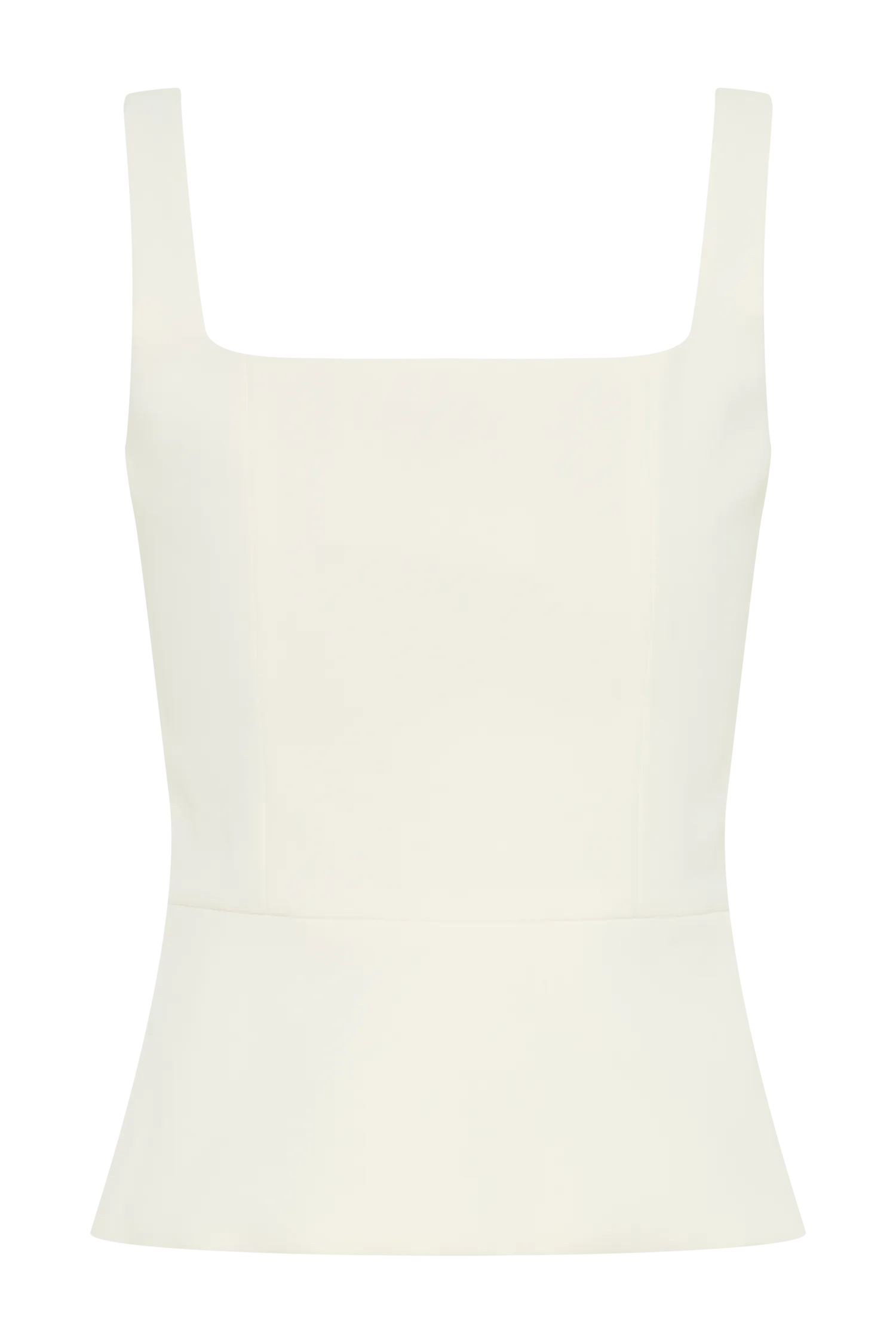 Sunny Suiting Peplum Top - Ivory