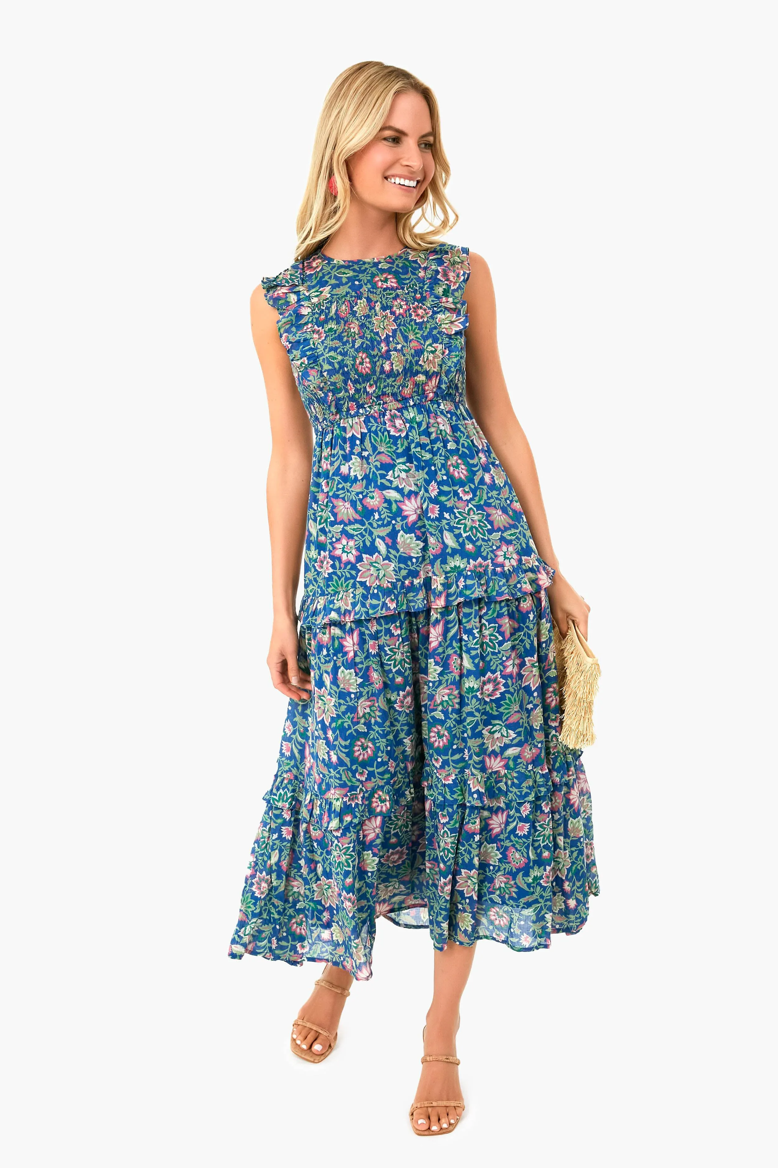 Surf Poppy Mallow Iris Dress