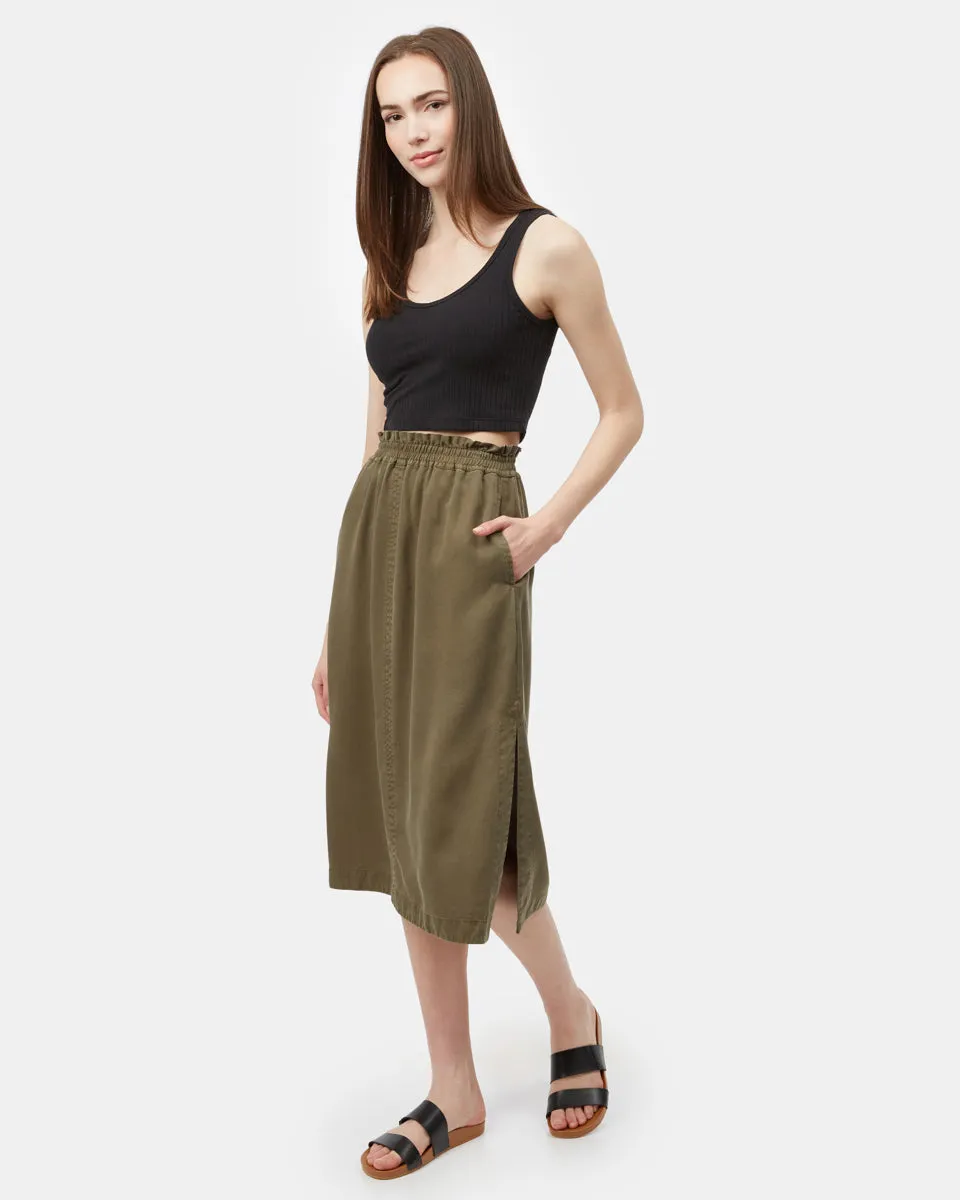 Tencel Midi Skirt