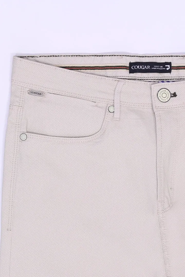 Textured Slim Fit 5 Pocket Pants