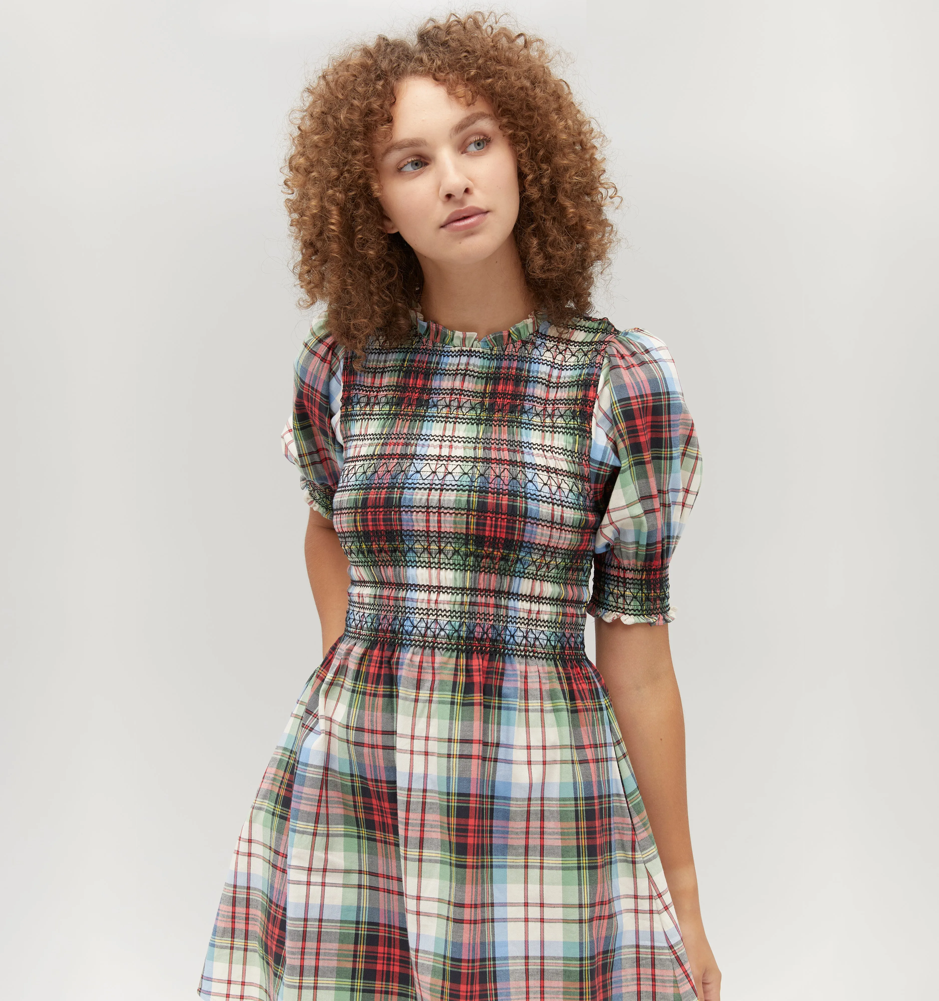 The Vivi Nap Dress - Multi Tartan