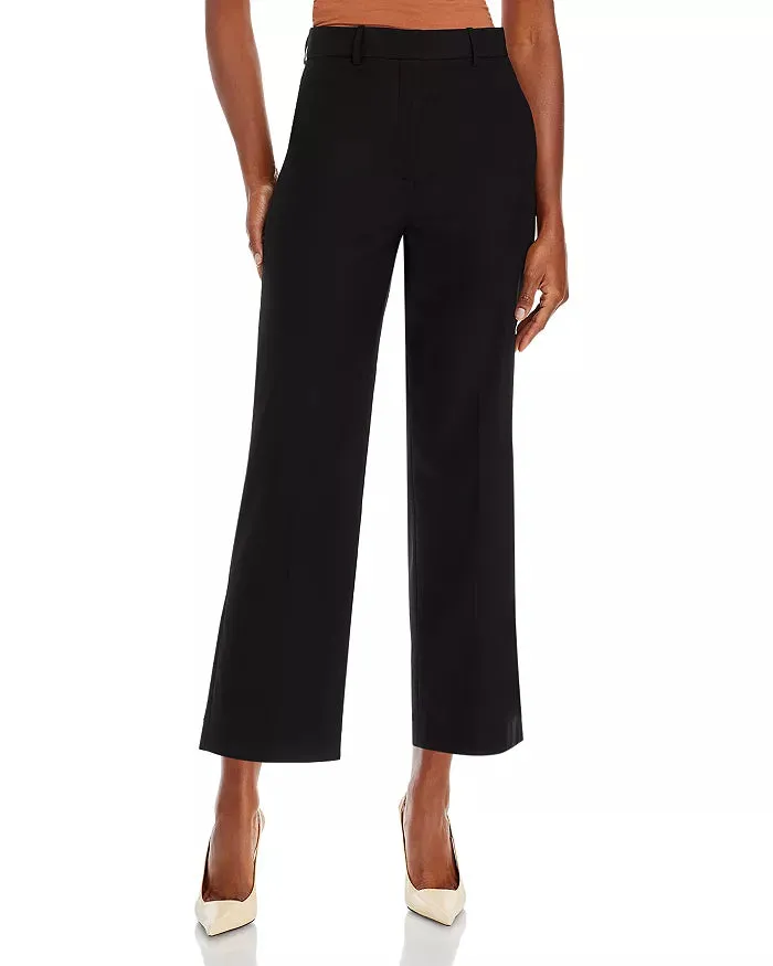 Theory High Waist Straight Leg Ankle Pants