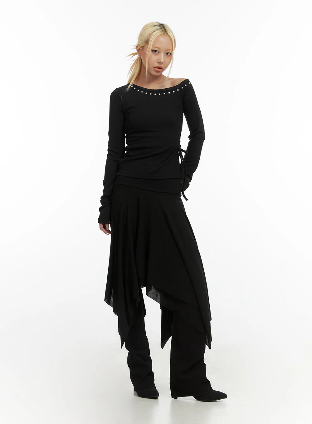 Unbalanced Chic Midi Skirt CO414