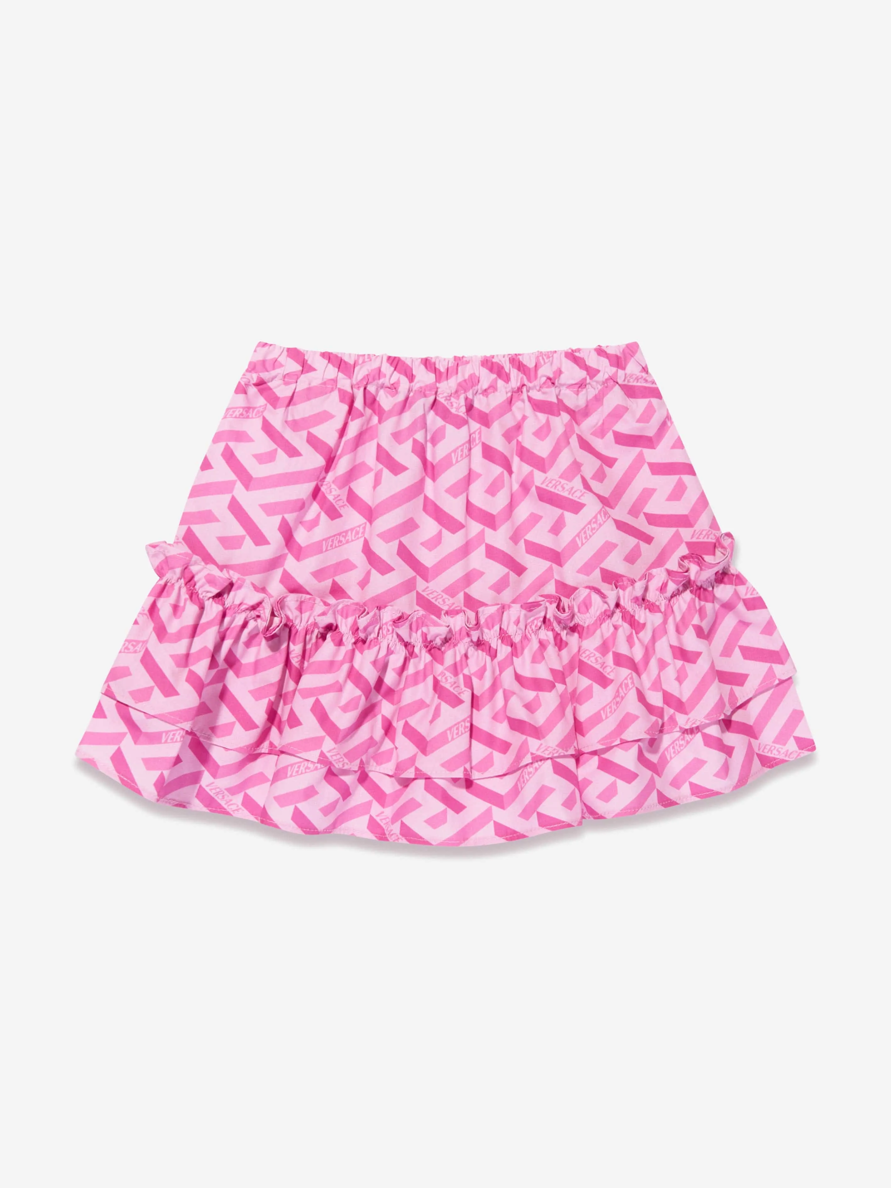 Versace Baby Girls La Greca Skirt in Pink