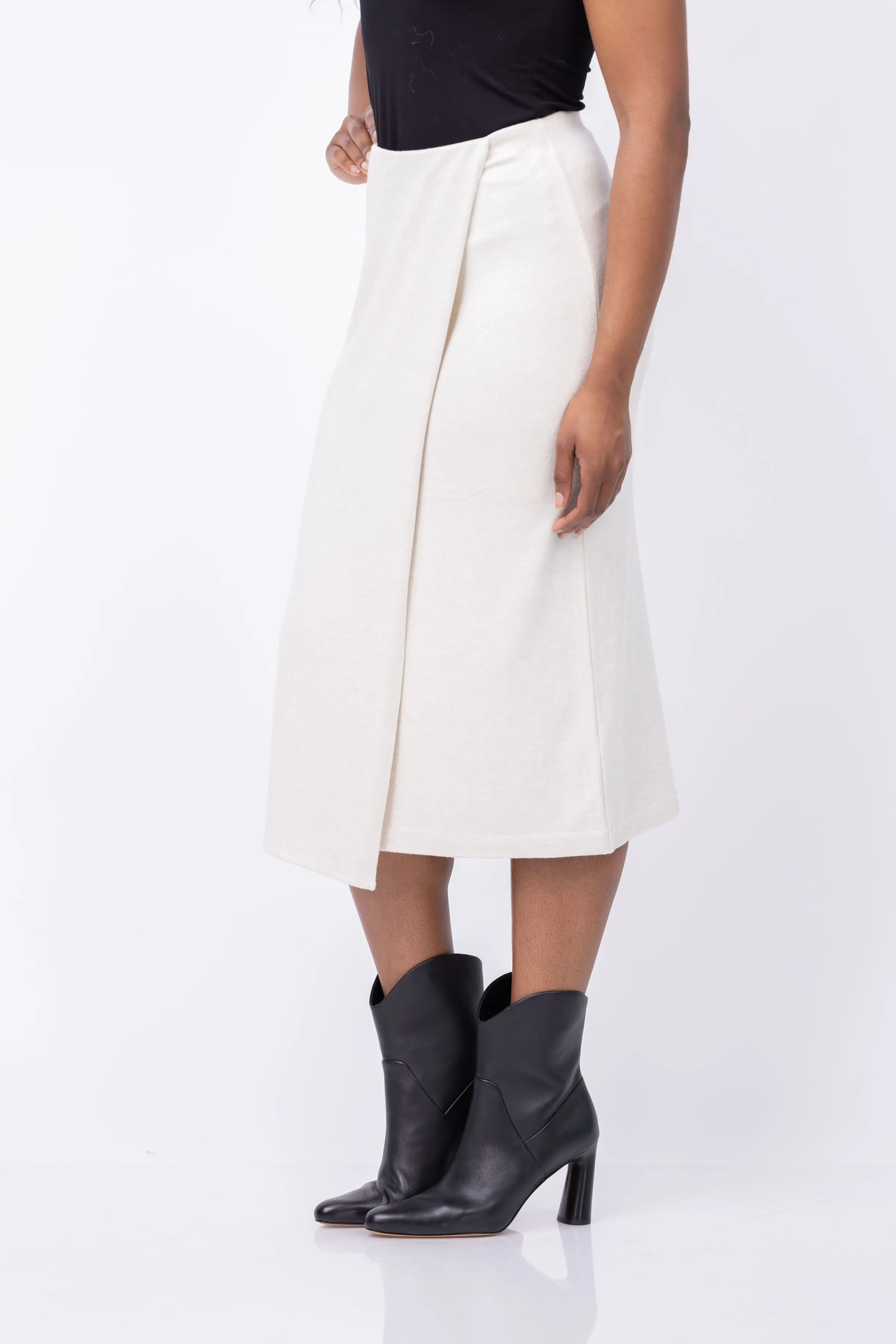 Vince Cozy Wrap Skirt in Ceramic