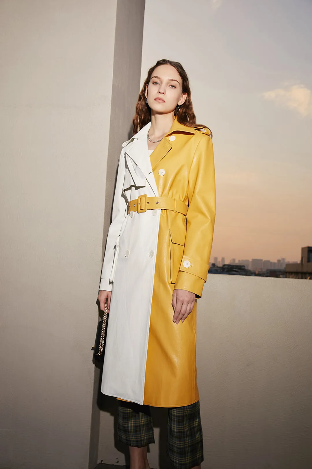 Waist trench coat | Long trench coat | Commuter trench coat