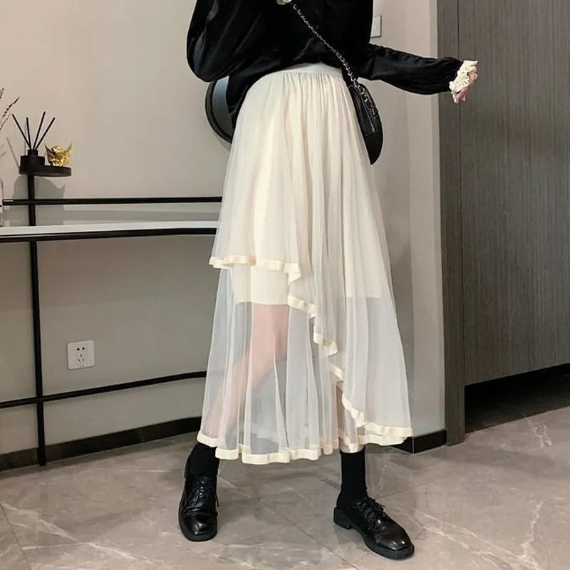 Women Solid Korean Style Women Skirt