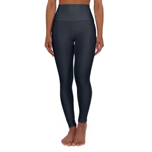 Womens High Waist Fitness Leggings / Yoga Pants - Dark Blue