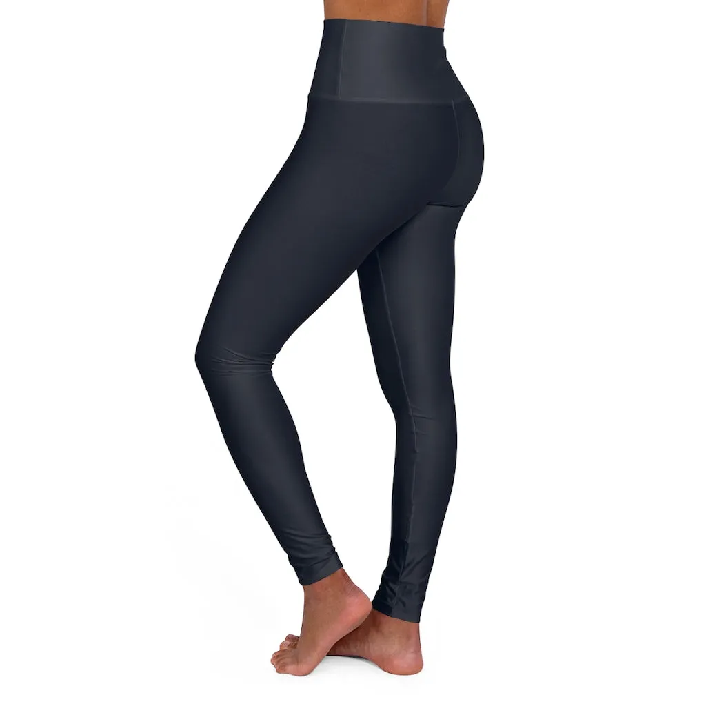 Womens High Waist Fitness Leggings / Yoga Pants - Dark Blue