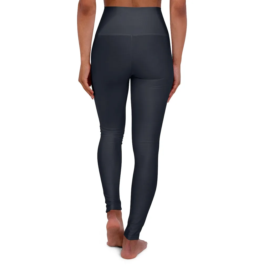 Womens High Waist Fitness Leggings / Yoga Pants - Dark Blue